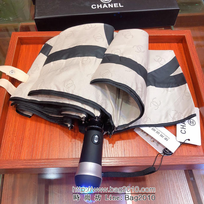 CHANEL香奈兒 亞太專櫃 最新款山茶花 全自動UV晴雨傘 防雨防紫外線隔熱傘  sll1031